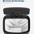 thumbnail image 4 of Garvee 21.13 Gallon Large Step-on Trash Can for Kitchen, with Liner Rim & Soft Close Plastic Lid, Silver, 4 of 9