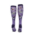 thumbnail image 4 of Unisex I Just Want to Drink Wine and Pet My Dog Compression Socks for Women and Men, 4 of 7