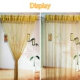 thumbnail image 3 of 39''x79'' Glitter Door String Curtain Window Panel Silver Ribbon Fringe Glitter Tassel Curtains Room Divider Crystal Tassel Fringe Beaded Fly Screen Decor, 3 of 7