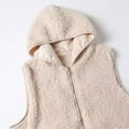 thumbnail image 4 of ‌‌FDGIU Women's Polar Fleece Vest - Lightweight Zip Up Sleeveless Jacket, Casual Oversized Winter Top, 4 of 6