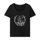 thumbnail image 1 of Camiseta para mujer con cuello redondo, ropa de calle, camisetas de verano para caminar de vacaciones L, 1 of 7