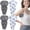 Blue Grey, variant on RoamReady 4-Pack Axilla Pillows, Cotton Underarm Cushions for Mastectomy Recovery