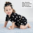 thumbnail image 3 of WESIDOM Toddler Girl Clothes Baby Girls Outfits 6M-5T Summer Floral Print Shirt+Shorts+Headband 3pcs Baby Clothing, 3 of 4