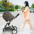 thumbnail image 3 of Sweet Jojo Designs Boho Floral Wildflower Black and Orange Girl Multi Use Baby Car Seat and Nursing Cover, 3 of 6