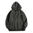 thumbnail image 5 of MHFRRA Sudadera con Capucha con Estampado de Letras para Un Uso Diario Cómodo, Ideal para Salidas Informales y Capas Elegantes Gris, 5 of 5