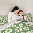 thumbnail image 4 of Homewish Retro Flower Full Size Comforter Sets,Vintage Floral Bedding Comforter Set,Green,Light Gray Reversible,3 Pieces,1 Comforter and 2 Pillowcases, 4 of 7