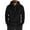 Black, variant on Men’s Casual Waffle Knit Pullover Hoodie With Half Zip Long Sleeve Lightweight Hooded Sweatshirt For Everyday Wear,Size M-3XL