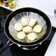 thumbnail image 2 of Vegetable Steamer, Collapsible Vegetable Steamer with 4 Stainless Steel Legs, Diameter 14-23cm, for Cooking Vegetables and, 2 of 5