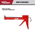 thumbnail image 3 of Hyper Tough Ratcheting Drip-Free Caulk Gun, 3 of 4