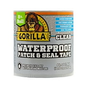 Gorilla Glue Clear Waterproof Patch and Seal Tape, 8 Foot Roll. Assembled Product Weight 0.46 lbs