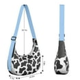 thumbnail image 4 of Classic Black and White Cow Print Crossbody Handbag for Women, Rustic Farmhouse Shoulder Tote, Lightweight Water-Resistant Hobo Purse with Cute Country Style Cartoon Design, 4 of 5