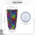 thumbnail image 4 of KLL Bright Universe Print 40oz Stainless Steel Insulated Car Cup with Spillproof Lid - Keep Your Drink Hot or Cold on the Go-Without Straw, 4 of 8