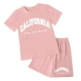 thumbnail image 4 of Girl Shirts Size 14-16 Girls 2 Piece Clothing Sets Short Sleeve T Shirt and Elastic Waist Shorts, 4 of 4