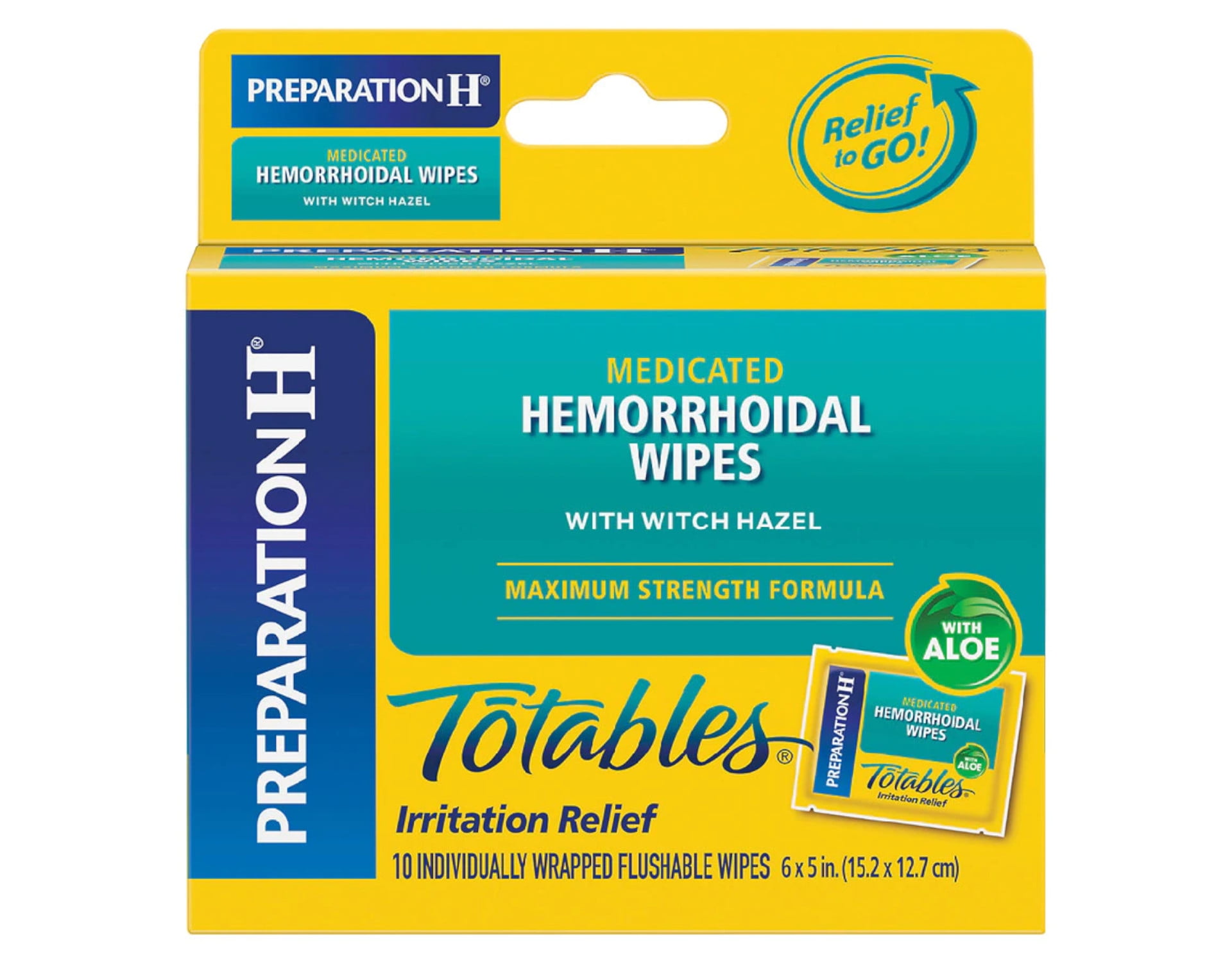 Preparation H Totables Irritation Relief Wipes 10 EachÃ‚ 