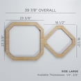 thumbnail image 3 of Ekena Millwork 39 7/8"W x 23 3/8"H x 1/4"T Large Lockhart Decorative Fretwork Wood Wall Panels, Hickory, 3 of 18