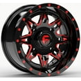 thumbnail image 2 of Fuel Lethal Red 15" Wheels 28" Sniper 920 Tires Sportsman RZR Ranger, 2 of 4