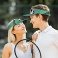 thumbnail image 5 of Kdxio BALL INSIDE THE NET GOAL Print Sun Visor Hat Golf Visor Adjustable Velcro Outdoor Sports Cap for Men Women, 5 of 6