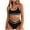 Black, variant on VBTAPA Women's Sporty Two Piece Swimsuits High Waisted Athletic Bikini Sets for Women Color Block Bathing Suit with Bottoms Clearance Sale Black XXL