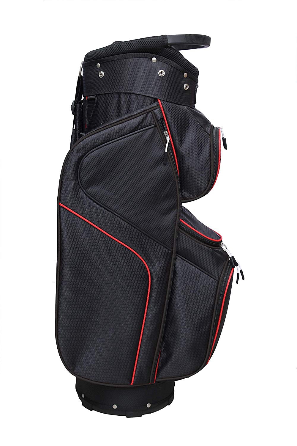 Majek Men's Black Red Golf Bag 9 inch 14-way Friendly Separator Top