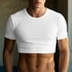 thumbnail image 2 of Camiseta corta teñida con nudos para hombre: cuello redondo, manga corta, prenda de entrenamiento para verano., 2 of 4