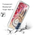 thumbnail image 4 of Kaleidio Case For Samsung Galaxy S21 FE 5G [Quicksand Image] Hybrid Impact [Liquid Glitter] Protector Skin Cover [Antique Feather], 4 of 4