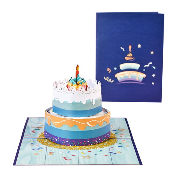 Amdohai Carte de Souhaits 3D Pop-Up d'Anniversaire avec Enveloppe Cadeau de Joyeux Anniversaire