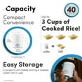 thumbnail image 5 of Aroma 3-Cup Digital Cool Touch Rice Cooker, 5 of 9