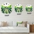 thumbnail image 4 of Designart 'Rural Scene Vineyard Road' Traditional Wall Clock, 4 of 5