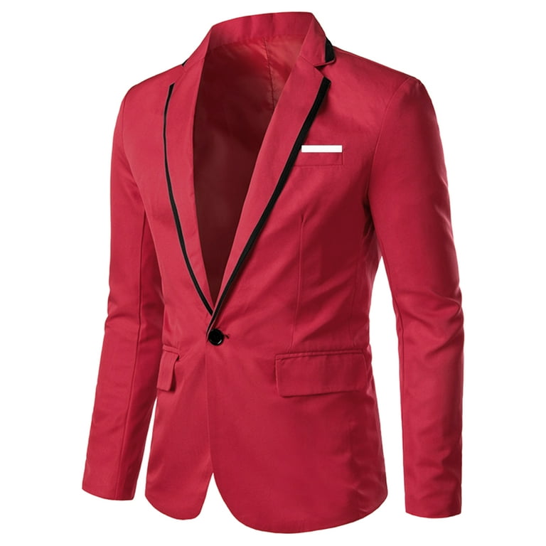 Big and tall top red sport coat