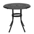 thumbnail image 5 of Ktaxon 32 In Outdoor Cast Aluminum Round Dining Table, Heavy Duty Dining Table for Weather Resitant, Outdoor Table, Black, 5 of 9