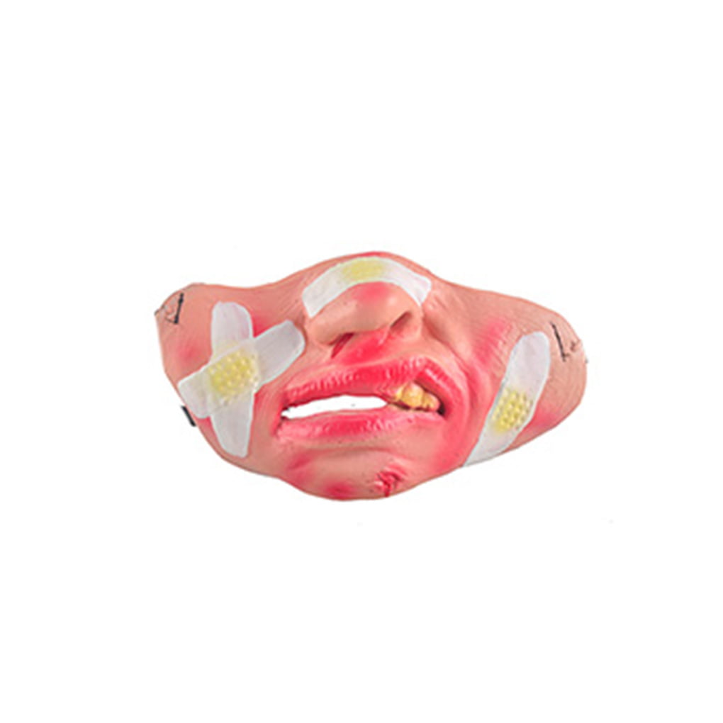 Halloween Plastic Horrible Full Scary Face Mask Face Cover Party Cosplay Dress 