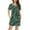 Army Green pajama sets, variant on Womens Nightwear Pleated Short Sleeve Pajama Set Summer Cozy Soft Henley Neck Sleep Shirts & Lounge Shorts