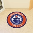 thumbnail image 2 of Fan Fan 18872 Edmonton Oilers NHL Tapis Tapis de Sol Rond, 29 Po., 2 of 4
