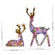 thumbnail image 2 of Elegante par de renos festivos de mesa para la repisa de la chimenea en Navidad y para decorar el hogar en celebraciones estacionales, 2 of 4