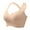 Khaki, variant on Jamicy Front Closure Bras for Women Breathable Large Bust without Steel Rings Front Buckle Plus Size Women's Bra Shaped Back Shock-Absorbing Sports Collection