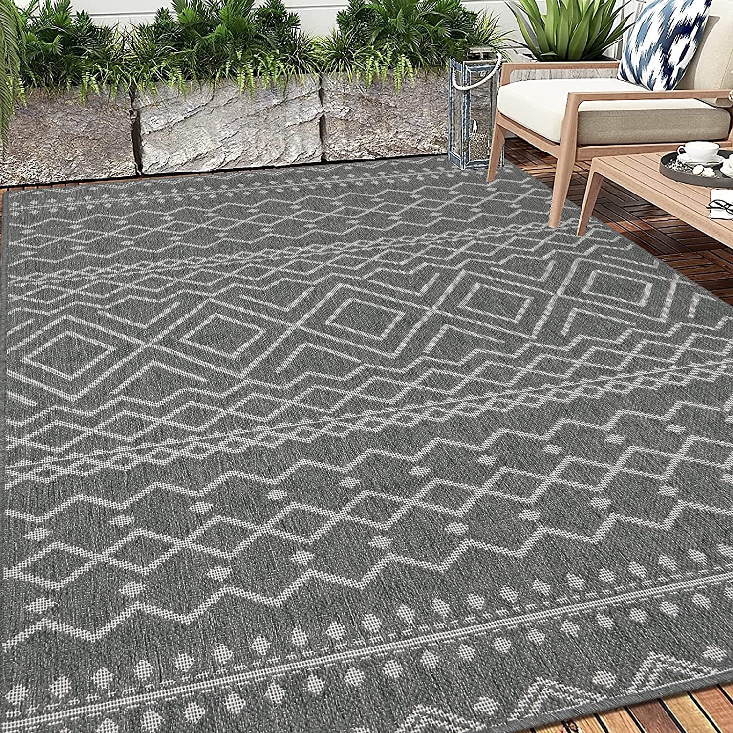 Mad Mats Moroccan Outdoor Area Rug