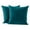 Blue Green, variant on Nmkwnr 2 Pack Super Soft Velvet Square Throw Pillow Cover with Zipper, Luxury Decorative Cushion Cover for Sofa, Couch, Bedroom, 20 x 20inch