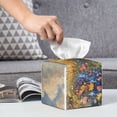 thumbnail image 6 of Sikiie Vibrant Wildflower Meadow Leather Tissue Box Cover Square, tissue box holder - 5.2”x5.2”x5.2”, 6 of 7