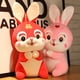 thumbnail image 2 of 2022 cute/soft/cartoon/rabbit plush toy/mascot of the Year of the Rabbit/children's birthday gift/New Year giftyellow30cm Deng Xun unisex, 2 of 2