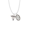 thumbnail image 2 of Delight Jewelry Silvertone EMT Caduceus - Best Mom Ever Charm Necklace, 2 of 4