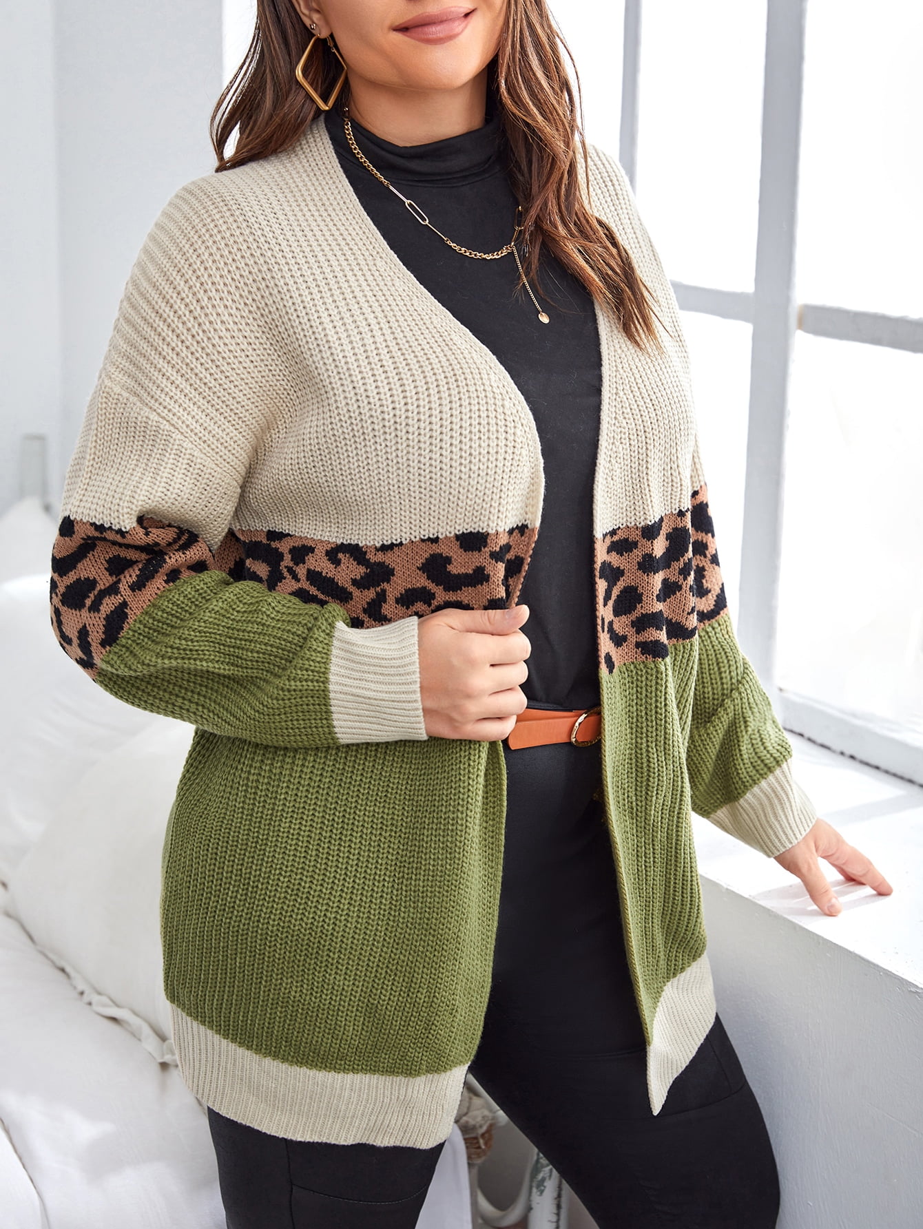 Drop Shoulder Cardigan 17015S012112 