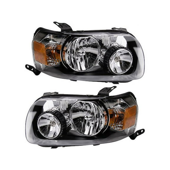 Headlight Assembly Set 2 Piece - Compatible with 2005 - 2007 Ford Escape 2006