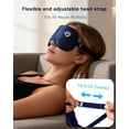 thumbnail image 4 of Heated Eye Mask  - HSA Eligible Cordless Pure Mulberry Silk Eye Mask for Dry Eyes Relief with 3 Adjustable Heat Settings,1500mAh Rechargeable Washable Eye Cover for Travel Sleep Therapy (Navy), 4 of 8
