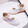 thumbnail image 7 of LUOGENLI Slippers Girls Slippers Size 1.5 Girls Baby Shoes Pearl Flower Sandals Dancing Shoes Pearl Bling Shoes Kids Shoes Girls Slippers Size 11/12 Slippers for Girls Size 2 White 30, 7 of 7