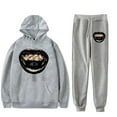 thumbnail image 5 of Xg merch Woke Up  hoodies suits pocket drawstring hoodies sweatshirt Strap sports pants, 5 of 6