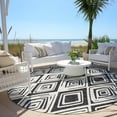 thumbnail image 6 of Addison Rugs Chantille Indoor/Outdoor Transitional Diamond Ivory Washable Round Rug, 8' x 8', 6 of 6