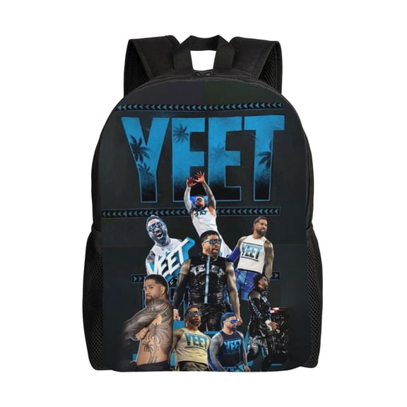 16.1in Je-y Wres-tler U-S-O Backpacks Schoolbag Bookbag Laptop Sport Daypack Outdoor Travel