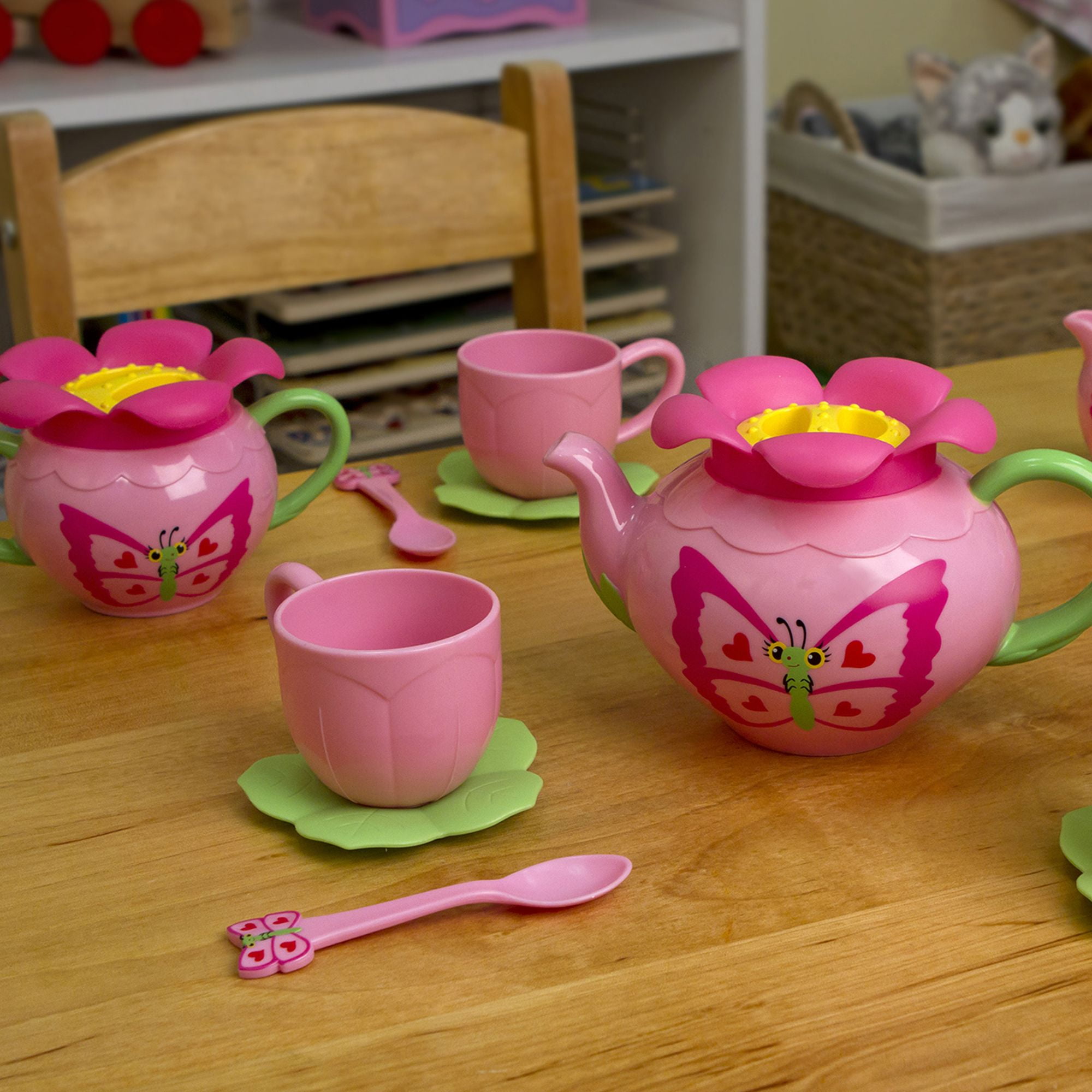 melissa and doug butterfly tea set