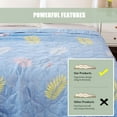 thumbnail image 6 of Bdday Thin Blankets for Summer Skin-Friendly Plain Printed Washed Cotton Summer Quilt Ventilation Quilt Blanket for Bed, 6 of 6