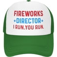 thumbnail image 1 of Fireworks Director I Run You Run Trucker Hat for Men Baseball Caps Adjustable Hats, 1 of 8